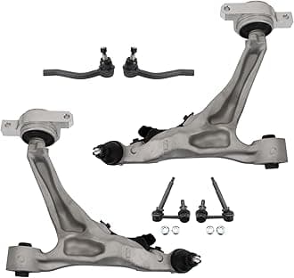 TRQ Front Steering & Suspension Kit Control Arm with Ball Joint Sway Bar Stabilizer Link Tie Rod Compatible with INFINITI Nissan