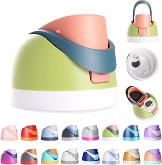 Replacement Lid for Owala Freesip, Compatible with Owala Cup 16oz 24oz 32oz 40oz, One Button Water Bottle Top Lid Replacement Accessory, Leakproof, BPA-Free, Fruit Green