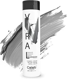 Viral Pastel Graphite Colorwash, Color Depositing Shampoo with Bondfix Bond Rebuilder, Semi Permanent Hair Colour, Vegan Hair Dye, Maintains and Refreshes Metallic Silver Hair Color
