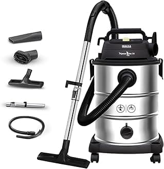 Wet and Dry Vacuum Cleaner for Home,35 LTR Capacity,1700 W,22 kPa Suction,Blower Function,2Yr Warranty, HEPA Filter, House Cleaning Machine,Industrial Vacuum Cleaner Heavy Duty (Master Vac 35)