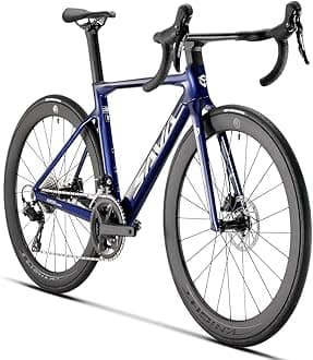 SAVADECK Lightweight Full Carbon Fiber Racing Bike for Adults, with Shimano R7120 24-Speed Shift Set, Epuiped with Carbon Fiber Frame and Wheelset, Hydraulic Oil Disc Brakes