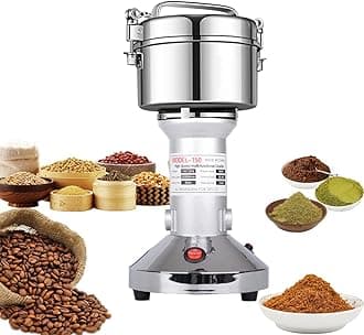LEJIEYIN Electric Grain Grinder Mil 150g High Speed Stainless Steel, 900W Open-Cover-Stop Protection, for Grinding Various Dried Cereal/Herb/Spice/Nut