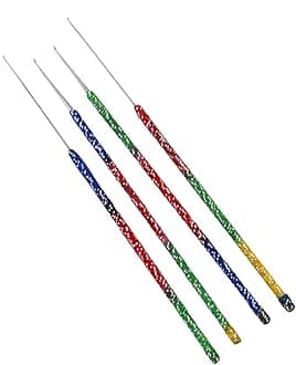 Embroiderymaterial Aari Embroidery Needles for Beading and Embroidery Work Purpose (Pack of 4 Needles)