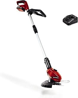 Einhell Cordless Strimmer with Battery and Charger 18V Power X-Change, 24cm Cutting Width, Lightweight Grass Trimmer and Lawn Edger, Includes 20 x Blades GE-CT 18 Li Garden Strimmer