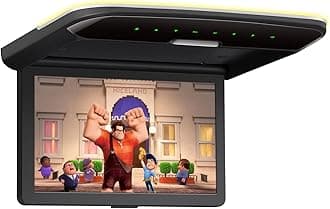 XTRONS 10.2 Inch Car Overhead Player 1280 * 720 IPS Screen Car Roof Mounted Flip Down Car TV Support HDMI, USB, AV Input (No DVD Drive)