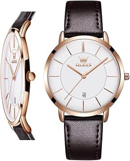 Women Watches Ultra Thin 6.5mm Minimalist Dress Fashion Leather Strap Quartz Waterproof Casual Women Wrist Watch