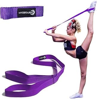 Cheerleading Flexibility Stunt Strap - Improve Stretching and Perfect Stunts for Cheer, Dance, and Gymnastics - Digital Training Download and Starter Guide - Available in 7 Colors