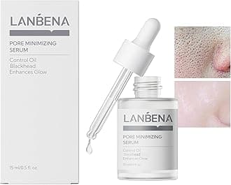 LANBENA Pore Skin Care Serum Facial Essence, Minimize Enlarged Pores, for Tightening Pores, Shrinking Pores + Relieving Dryness + Oil Control Firming + Moisturizing (New Packing)