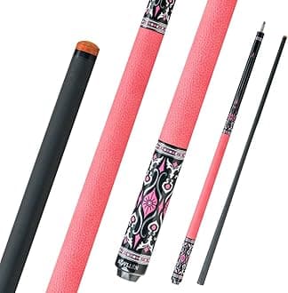 KONLLEN Carbon Fiber Pool Cue 58-inch Professional Cue Stick Low Deflection Pool Stick Easy to Control Billiard Cues for Women with 12.5mm Tip