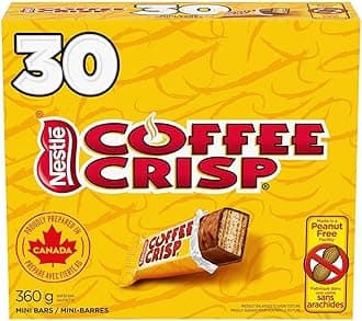 NestleCoffin Crisp Coffee Crisp 30x12g Snack Size Bars - Imported From CanadaRainforest AllianceRainforest AllianceRainforest AllianceRainforest Alliance