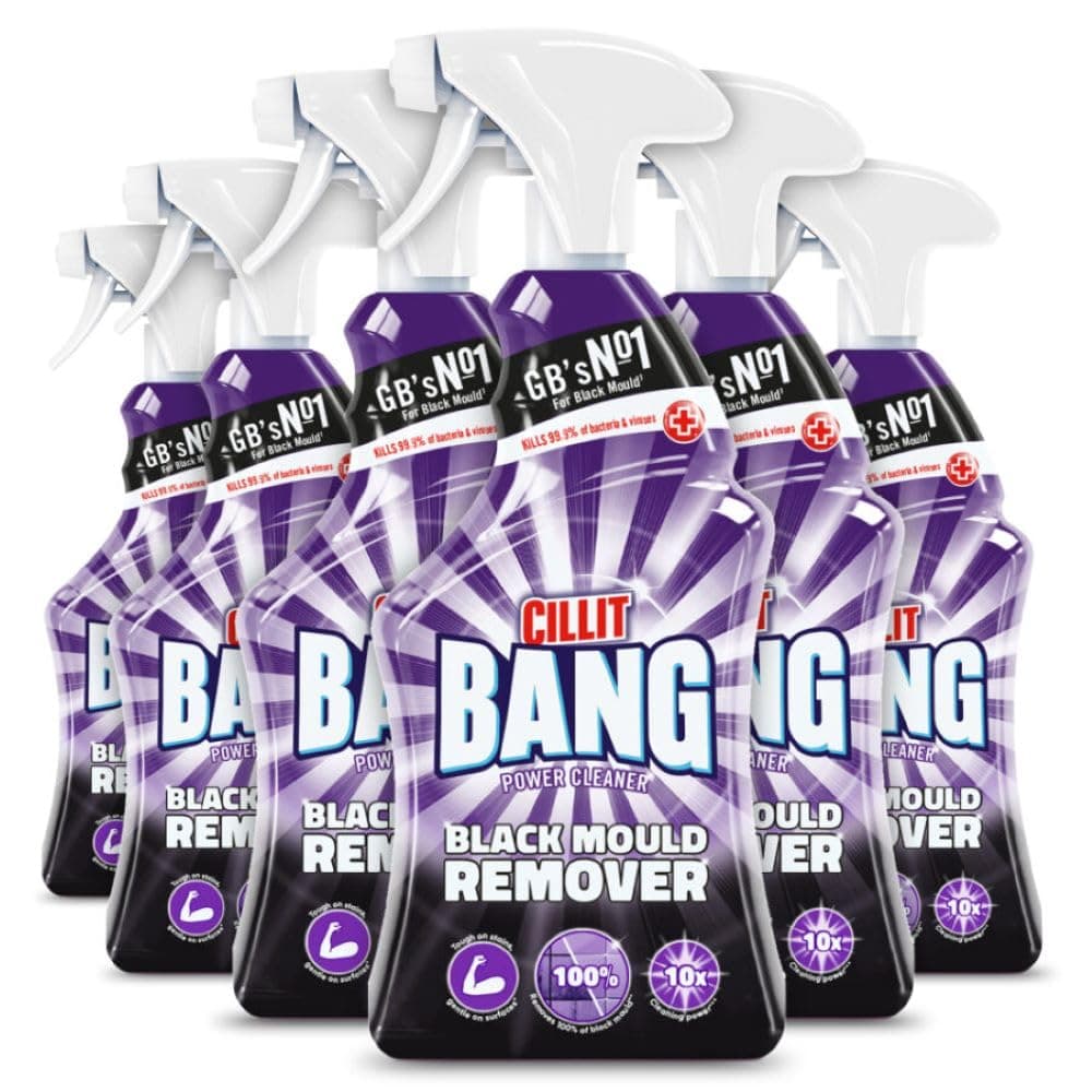 – Black Mould Remover Spray I Removes Mould, Mildew & Dirt I Size: 750ml (Pack of 6) Packaging may vary