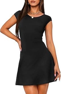 Womens Dresses Cap Sleeve Cocktail Graduation Formal Party Club Mini Outfits