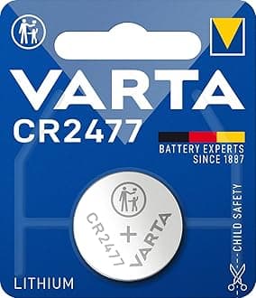 VARTA Batteries Electronics CR2477 Professional Lithium coin battery 1-pack, Battery in original blister pack of 1