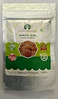Babul-Babool Gum Acacia Arabica-Indian Herbs Gum-Organic Babul Gum Herbal 100 Gm
