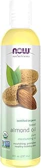 Solutions, Organic Sweet Almond Oil, 100% Pure Moisturizing Oil, Promotes Healthy-Looking Skin, Unscented Oil, 8-Ounce