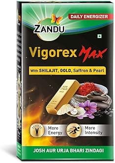 Vigorex MAX, 20 caps, enriched with Shilajit, Gold, Saffron, Pearl and Ashwagandha for Intensity and Energy