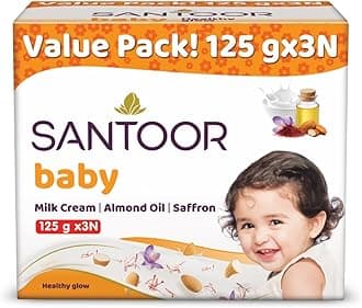 Santoor Baby Soap 125g (Buy 3 get 1 free)