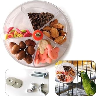 Sqxaldm Rotate Intelligence Training Toy Bird Foraging Seed Food Wheel Birds Puzzle Food Parrot Foraging Toys Device Bird Bird Parrot Foraging Toy Creative Chew Toy Food Bowl Birds Parrots