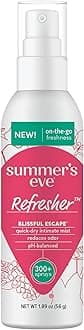 Summers Eve Refresher Mist, Blissful Escape Odor Reducing Feminine Spray for Women, 54 ml Bottle