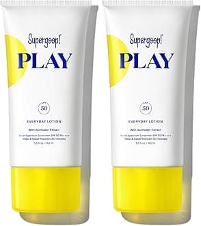 - PLAY Everyday Lotion SPF 50 - Broad Spectrum Body & Face Sunscreen - Great for Active Days - Fast Absorbing, Water & Sweat Resistant - 5.5 fl oz - 2 Pack