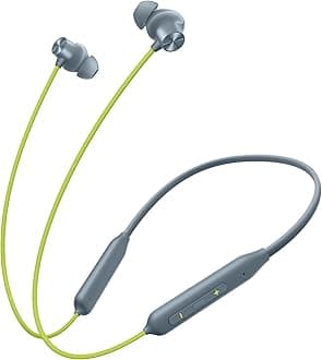 OnePlus Bullets Z2 Bluetooth Wireless in Ear Earphones with Mic, Bombastic Bass - 12.4 Mm Drivers, 10 Mins Charge - 20 Hrs Music, 30 Hrs Battery Life (Jazz Green)