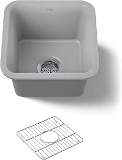 Kohler 8223-CM4 Cairn Kitchen Sink, Matte Grey