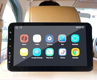 10.1" car Back seat headrest Monitor with Android System Easy Adjustable fit to Play Video Music apps Download
