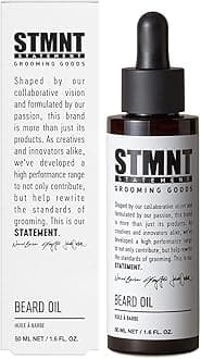 STMNT Grooming Goods Beard Oil, 1.6 oz | Silicone Free| Moisturizing Formula with Natural Oils