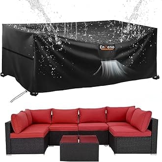 Enzeno Large Garden Furniture Cover,280x205x106cm Outdoor Garden Furniture Set Covers Waterproof,420D Heavy Duty Patio Furniture Covers for Outside,Windproof,&Anti-UV for Chair and Table Rattan SofaGlobal Recycled StandardGlobal Recycled StandardGlobal Recycled Standard