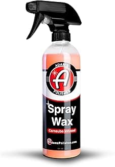 Adam's Polishes Spray Wax 16oz - Premium Infused Carnauba Car Wax Spray for Shine, & Top Coat Paint Protection | Car Wash Enhancer & Clay Bar Lubricant | Car Boat Motorcycle RV Detailing