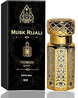 AYAZ Perfume Musk Rijali| Enchanting Attar |Scent with Exotic Depth | Premium Fragrance Oil | Long-Lasting Elegance | Unisex Scent| Luxury Attar (6ml)