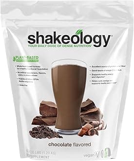 - Shakeology Plant Based Protein Powder Blend – Gluten-Free Shake with Vitamins and Minerals – Helps Support Weight Loss, Lean Muscle, Gut Health – Chocolate, 30 Servings