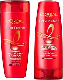 Color Protect Conditioner, 192.5ml (175ml+17.5ml) And L'Oreal Paris Color Protect Shampoo, 175ml (With 10% Extra)