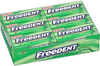 Wrigley's Freedent Peppermint Gum, 15-Stick Pack (12 Packs)