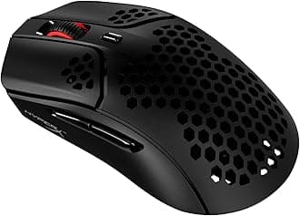 Hyperx Pulsefire Haste Wireless Gaming Mouse Ultra Lightweight, 61G,100 Hour Battery Life, 2.4Ghz Wireless, Honeycomb Shell, Hex Design, Up To 16000 Dpi, 6 ProgRAMmable Buttons, Black, 4P5D7AA