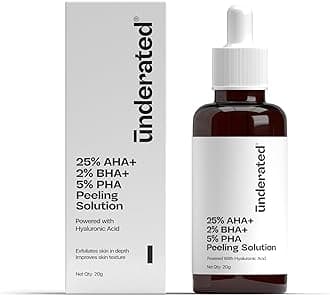 25% AHA + 2% BHA + 5% PHA Peeling Solution 20g | For Face & Body |Gentle Exfoliating Serum for Tan Removal |For Glowing Skin, Even Skin Tone, Pore Cleansing |Men, Women