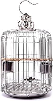 Aimery Bird Cage，Stainless Steel Birdcage，Small Bird cage，Bird Cages for Parrots，Travel Bird Cage，Bird Travel cage (Size : V36G)