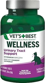 Feline Urinary Tract Support Cat Supplements,60 Chewable Tablets