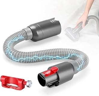 Upgraded Extension Hose with Electrical Connection Compatible with Dyson V7 V8 V10 V11 Cordless Vacuum Motorized & Non-motorized Attachments,Trigger Lock 35" Flexible Vacuum Hose Attachments