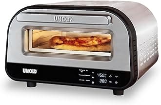 Unold Luigi 450°C Pizza Oven 68816 - Indoor Electric Neapolitan Pizza Maker - Up to 12" (32cm Stone) - Improved Max Temp - 1700W - Adjustable Timer - Touch Control LCD - 240V