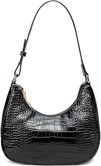 Crescent Shoulder Bags for Women Cute Hobo Tote Handbag Under the Arm Purses Mini Clutch Purse with Zipper Closure | Crescent, Cute, Under the Arm, Purses, Mini, with Zipper Closure