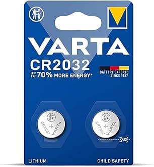 Varta CR2032 Lithium Coin Battery for Long-lasting Performance (2-Pack)