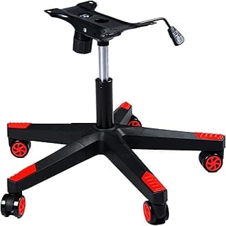 Frassie 28 Inch Nylon Gaming Office Chair Base Replacement Swivel Set Chair Base with Bottom Plate Stand Cylinder, 5 Casters