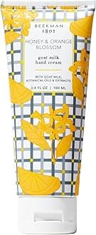 Beekman 1802 Pure Goat Milk Hand Cream, Honey & Orange Blossom - Scented - 3.4 oz - Moisturizing Lotion for Dry Skin - Anti-Aging Hydration - Good for Sensitive Skin - Cruelty Free