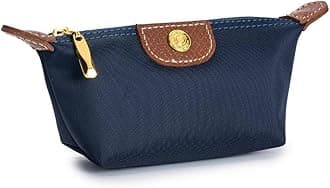 Womens Unique Change Purse Vintage Nylon Zip Coin Wallet Mini Bag (Royal Blue)