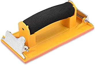 Hand Sander, Sandpaper Holder with Sponge Handle, 7 x 3.5 inch Manual Hand Sanding Block for Drywall Wood Metal Furniture Polishing, 1 Pack