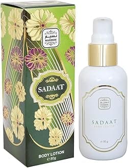 Sadaat Body Lotion 80gm - Subtle Eau De Parfum Tone for Men & Women, Ultra-Hydrating Moisturizer with Long-Lasting Elegant Fragrance, Skin Nourishing & Softening
