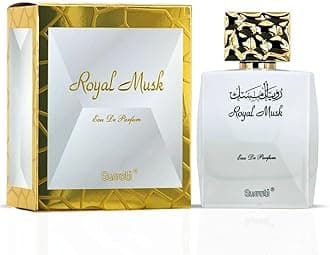 Surrati Royal Musk Eau de Parfum for Women 100ML | Long Lasting Arabian Perfume Spray with Citrus, Musk & Rose Notes