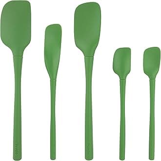 Tovolo60138-501 Flex-Core All Silicone Spatula Set of 5 for Meal Prep, Cooking, Baking, and More-Pesto