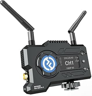 Hollyland Mars 400S PRO II Wireless SDI HDMI Video Single Receiver, 0.07s Latency 450ft Range, 4 APP Monitoring, 1080p 12Mbps 5G Transmission System for Live Streaming Videography Filmmaking